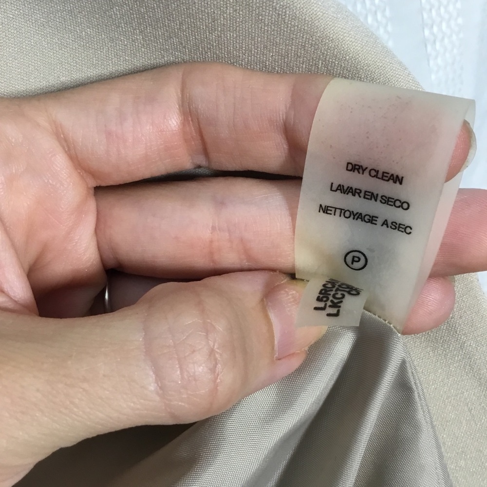 Karl Lagerfeld Paris 1 Button Tan Blazer Size 10 - Picture 5 of 15